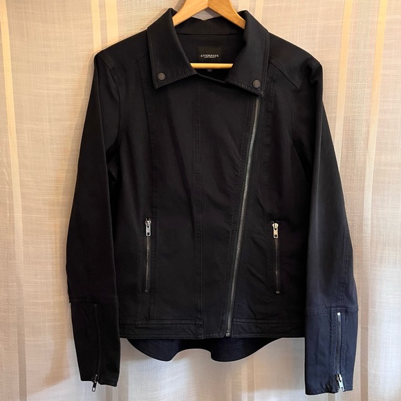 Liverpool Jeans Co. Black Denim Moto Jacket - Picture 2 of 5